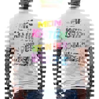 Carnival Costume Mein Kostüm Ist In Der Wäsche T-Shirt mit Rückendruck - Seseable