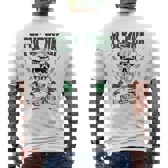 Celtic Folk Punk Skull Music Manche Longue T-shirt imprimé au dos - Cadeauxyz