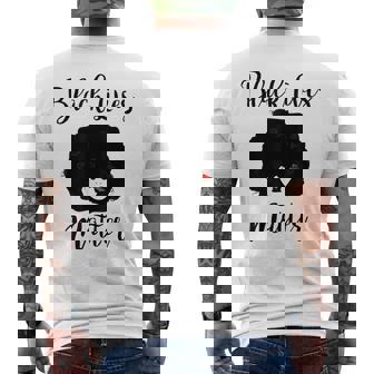 Chemise De Protestation Politique Afro-Américaine Lives Matter T-shirt imprimé au dos - Cadeauxyz