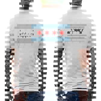 Chicago City Flag Chicago Pride Camiseta Hombre Estampado Espalda - Regaloses