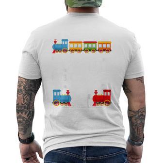 Children's 4Th Birthday Train 4 Years Boys T-Shirt mit Rückendruck - Geschenkecke