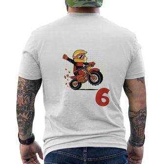 Children's 6Th Birthday Aus Dem Weg Ich Bin Schon 6 Years Motorcycle T-Shirt mit Rückendruck - Geschenkecke