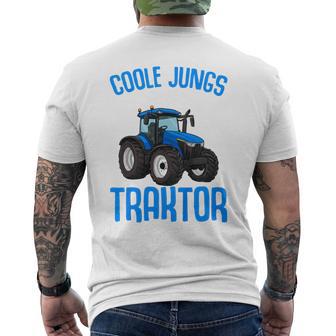 Children's Cool Boys Driving Tractor Tractor Boy T-Shirt mit Rückendruck - Geschenkecke