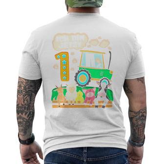 Children's First Birthday 1 Year Boy Tractor One Year T-Shirt mit Rückendruck - Geschenkecke