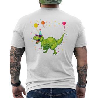 Children's Geburtstags 6 Jahre Junge Dinosaurier Dino Ich Bin 6 T-Shirt mit Rückendruck - Geschenkecke