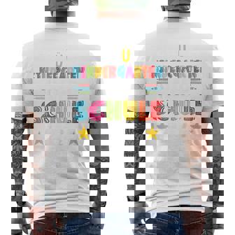 Children's Tschüss Kindergarten Hello School 2025 T-Shirt mit Rückendruck - Geschenkecke