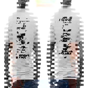 Citation Humour J'peux Pas Je Suis Fatiguée Cat Drole Chat T-shirt imprimé au dos - Cadeauxyz