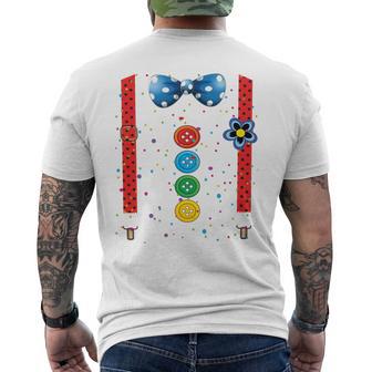 Clown Carnival Costume Clown Costume Clown Fancy Dress Confetti T-Shirt mit Rückendruck - Geschenkecke