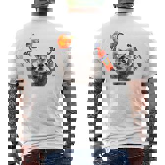 Club Of The Aperolics Raccoon Meme Racoon X Pedro Spritz T-Shirt mit Rückendruck - Geschenkecke