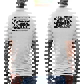 Commercial Diver Subdued Men's Back Print T-Shirt - Monsterry
