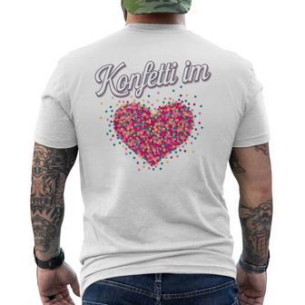 Confetti In The Heart Fancy Dress Carnival Confetti Costume T-Shirt mit Rückendruck - Geschenkecke