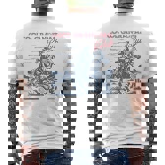 Cool Grandpas Club Retro Cowboy Father's Day Men's T-shirt Back Print - Thegiftio