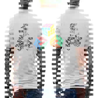 Cool Math Rubik Rubix Rubics Jugador Cubo Matemáticas Amantes Manga Larga Camiseta Hombre Estampado Espalda - Regaloses