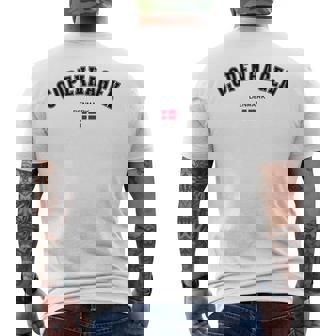 Copenhague Bandera De Recuerdo Danesa Deiaje A Copenhague Camiseta Hombre Estampado Espalda - Regaloses