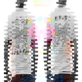Coquette Bow Pencil Test Day You Got This Teachers Testing Men's T-shirt Back Print - Seseable