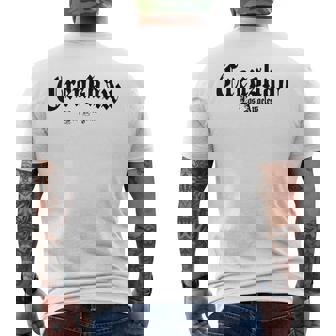 Crenshaw Los Angeles California Hip Hop Gagnsta Rap T-shirt imprimé au dos - Cadeauxyz