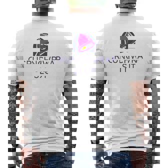 Crunchwrap Slut Bell Meme Men's T-shirt Back Print - Seseable