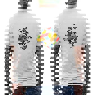 Cubo Rubik Cube Magic Cubo Retro Rubiintage Nerd Manga Larga Camiseta Hombre Estampado Espalda - Regaloses