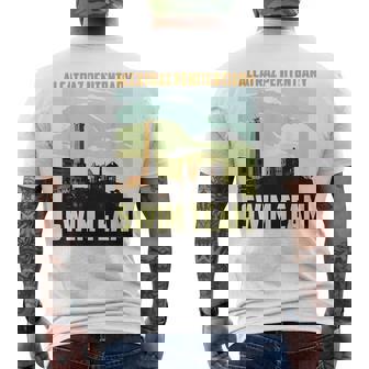 Cute Fancy Alcatraz Penitentiary Swim Team Shirt Men's Back Print T-Shirt - Monsterry