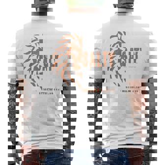 Dad Christian- Be Salty Stay Lit Lion Faith Jesus Men's T-shirt Back Print - Thegiftio UK