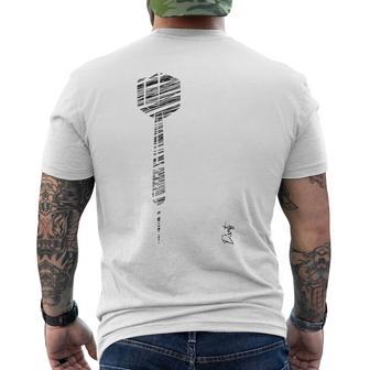 Dart Silhouette For Dart Player S T-Shirt mit Rückendruck - Geschenkecke