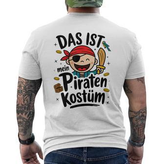 Das Ist Mein Piraten Kostü Das Ist Mein Blue T-Shirt mit Rückendruck - Geschenkecke