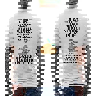 A Day Without Kumquat Sweet Orange Lover Citrus Tree Men's Back Print T-Shirt - Monsterry