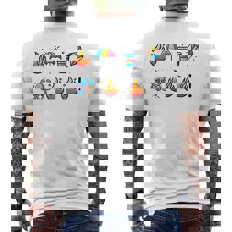 Decoding Puzzle F OFF Fun & Playful Men's Back Print T-Shirt - Monsterry