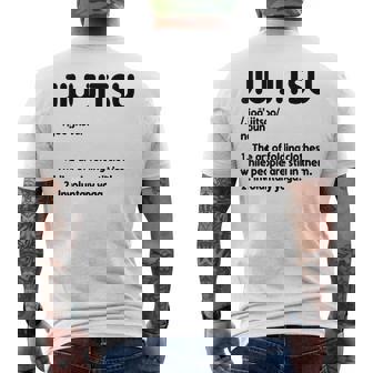 Definición De Jiu Jitsu Practicante Brasileño De Jiu-Jitsu Bjj Camiseta Hombre Estampado Espalda - Regaloses