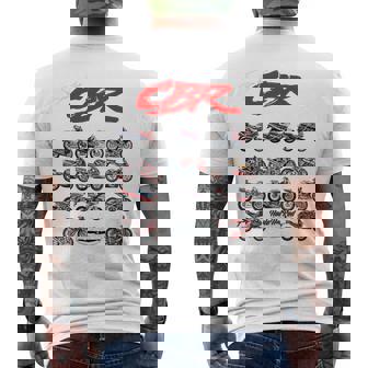 Development Of Cbr Motorcycle Biker Sportsbike T-Shirt mit Rückendruck - Geschenkecke