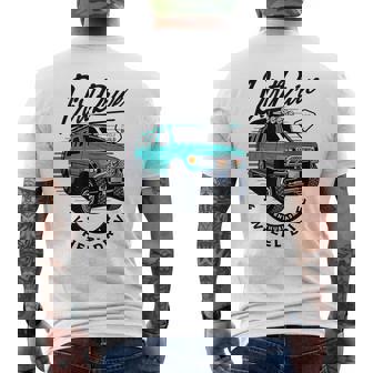 Dirt Drive 4 Wheel Drive Offroad Mud Truck & Mudding Van Men's Back Print T-Shirt - Monsterry