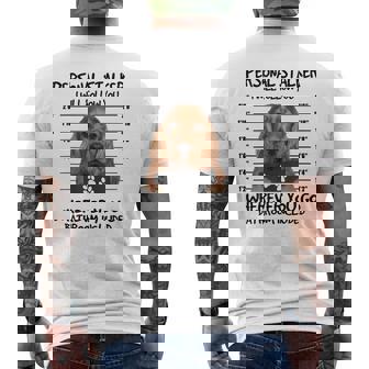 Divertido Amante De Los Perros Cocker Spaniel Camiseta Hombre Estampado Espalda - Regaloses