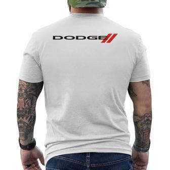 Dodge Wordmark Logo Gray T-Shirt mit Rückendruck - Geschenkecke