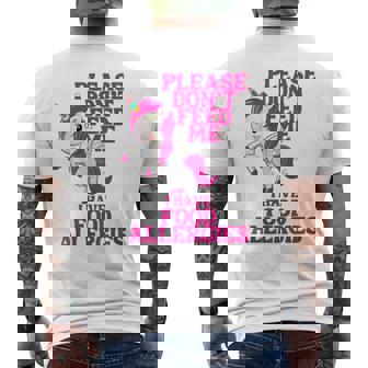 Don't Feed Me I Have Food Allergies Men's Back Print T-Shirt - Monsterry