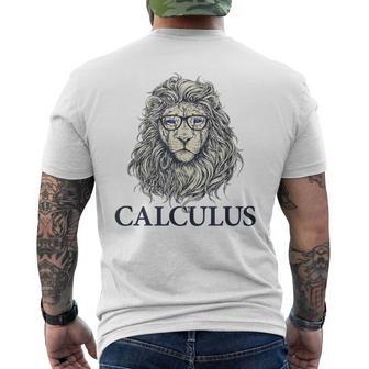 Drôle De Calcul Avec Tête De Lion Et Lunettes T-shirt imprimé au dos - Cadeauxyz