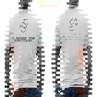 Ecolo Ecology Humour Message For Green Militant Men's Back Print T-Shirt - Monsterry