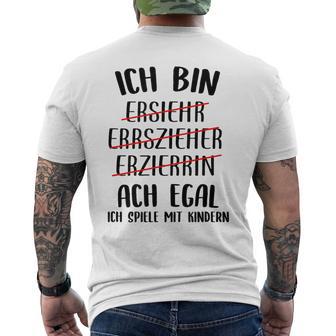 Educator With Slogan T-Shirt mit Rückendruck - Geschenkecke