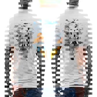 Elefante Animal Naturaleza Zoológico Colorido Abstracto Camiseta Hombre Estampado Espalda - Regaloses