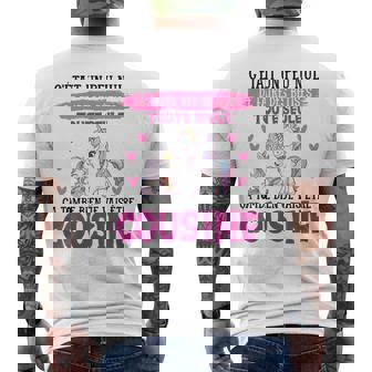 Enfant Jeais Être Cousine Licorne Annonce Future Cousine 2025 T-shirt imprimé au dos - Cadeauxyz