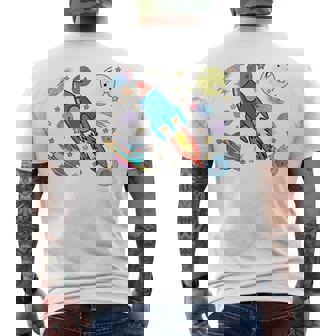 Enfant Planètes Fusées Mignonnes T-shirt imprimé au dos - Cadeauxyz