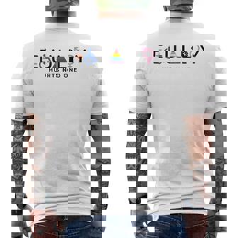 Equality Hurts No One Equal Rights Lgbtq Men's T-shirt Back Print - Seseable