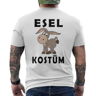Esel Kostüm Lustiger Esel T-Shirt mit Rückendruck - Geschenkecke