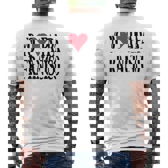 Española Yo Amo Papa Francisco Papa Francisco Camiseta Hombre Estampado Espalda - Regaloses