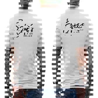 Esposo 2025 Spanish Mexican Husband Matching Husband Wife Men's Back Print T-Shirt - Monsterry