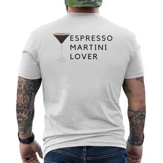 Espresso Martini Lover Statement T-Shirt mit Rückendruck - Geschenkecke