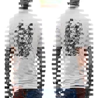 Estilo Del Tatuaje De San Miguel Arcángel Camiseta Hombre Estampado Espalda - Regaloses
