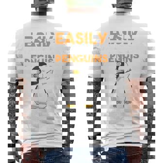 Facilement Distrait Par Les Pingouins Drôles De Dabbing Dab Danse Mignon T-shirt imprimé au dos - Cadeauxyz
