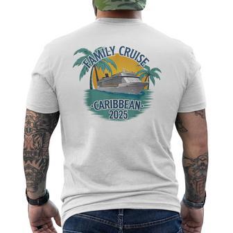 Family Cruise Caribbean 2025 Nautical Adventure Souvenir T-Shirt mit Rückendruck - Geschenkecke