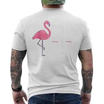 Flamingo 50th Birthday Flamingo Milestone 50 Years Men's Back Print T-Shirt - Monsterry UK