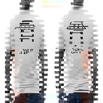 Flatop Grilling Enthusiast Stoner Men's T-shirt Back Print - Thegiftio UK